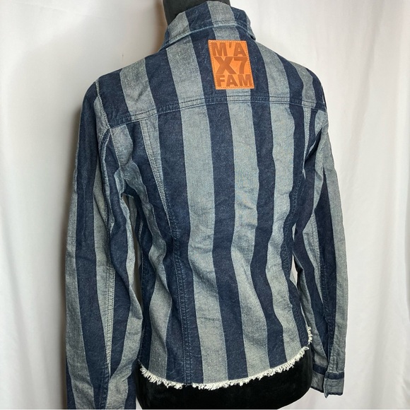 7 For All Mankind x Marques Almeida Cropped Fitted Denim Jacket NWT - Picture 9 of 16